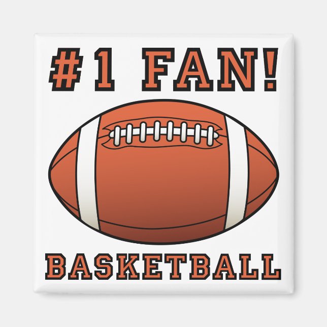 Aimant de réfrigérateur pour fan de basket sans hu (Devant)