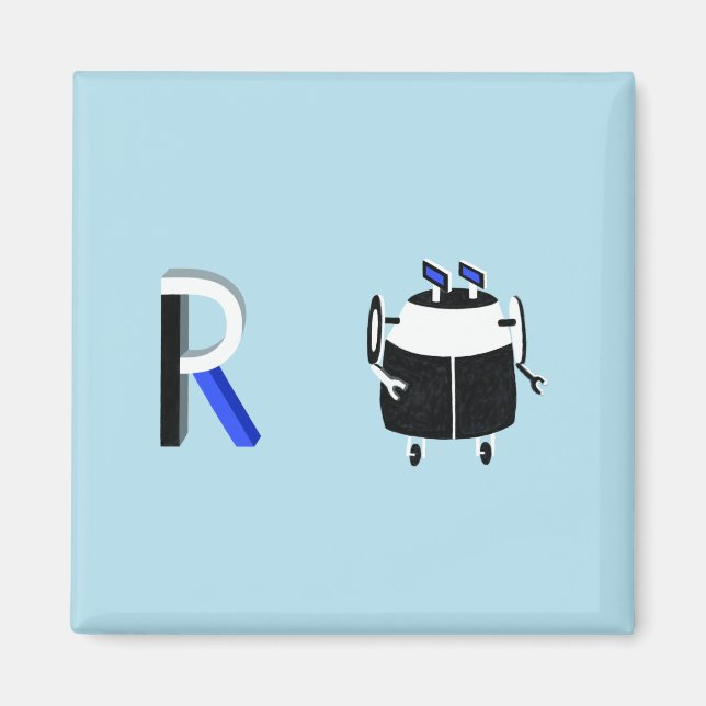 Aimant de réfrigérateur robot (Devant)