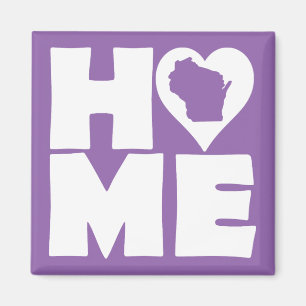 Aimant de réfrigérateur Wisconsin Home Heart State