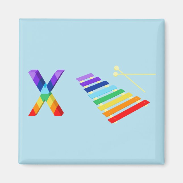 Aimant de réfrigérateur Xylophone (Devant)