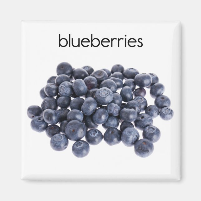 Aimant de réfrigération bleuets (Devant)