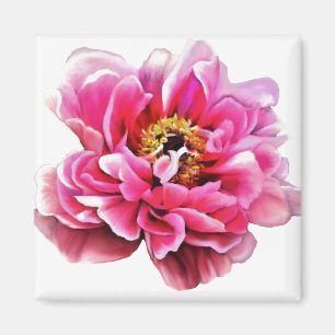 Aimant de réfrigération Pink Peony