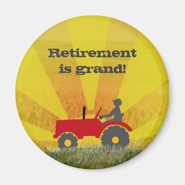 Aimant de retrait de tracteur rouge ou vert (Devant)