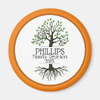 Aimant de réunion en famille orange et Brown