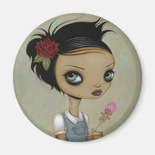 Aimant de rose rouge