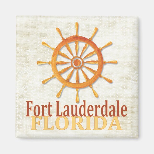 Aimant de roue du capitaine de Fort Lauderdale en  (Devant)