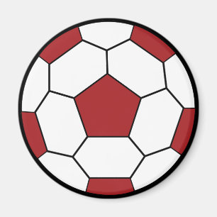 Aimant de rouge de ballon de football