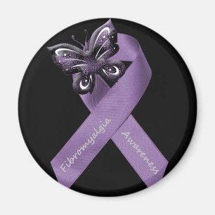 Aimant de ruban de papillon de fibromyalgie