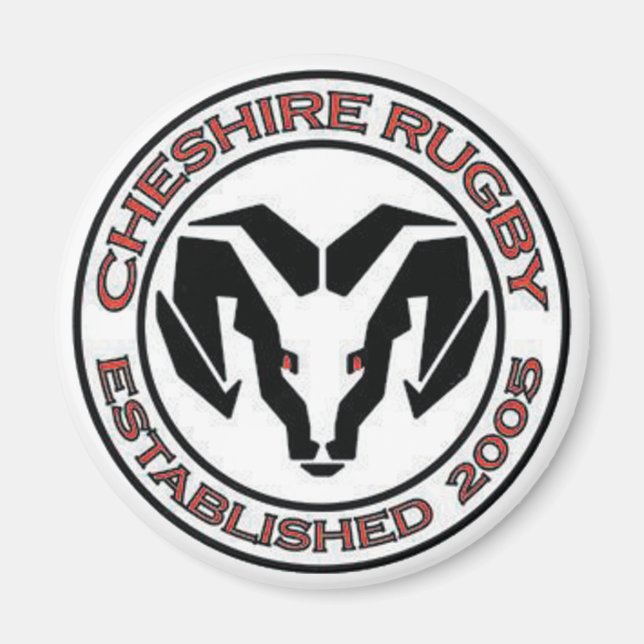 aimant de rugby du Cheshire (Devant)
