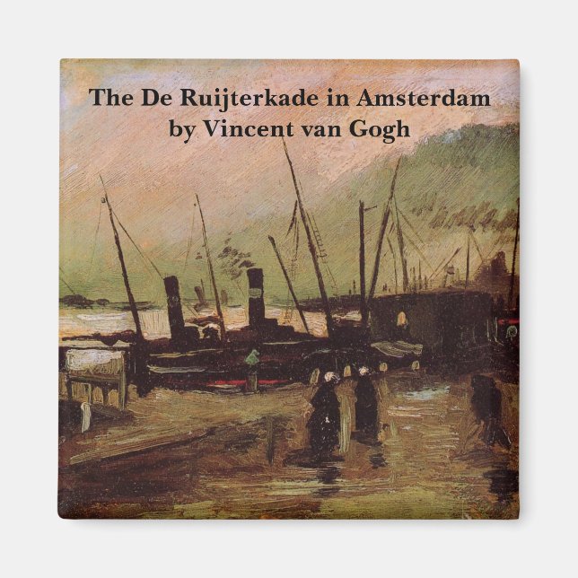 Aimant De Ruijterkade à Amsterdam par Vincent van Gogh (Devant)