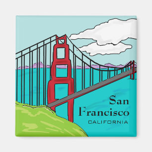 Aimant de San Francisco Cali golden gate bridge