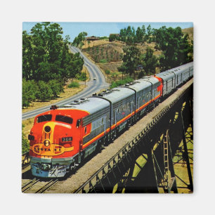 Aimant De San Francisco de train cru en chef en route