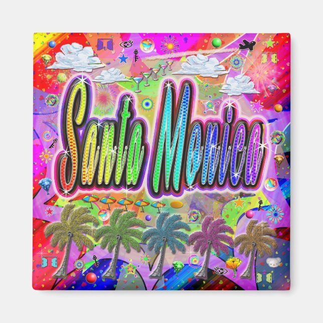 Aimant de Santa Monica Vista Express (Devant)