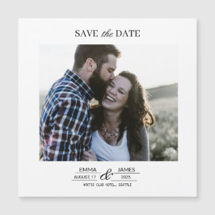 Aimant de sauvegarde de date personnalisé avec pho