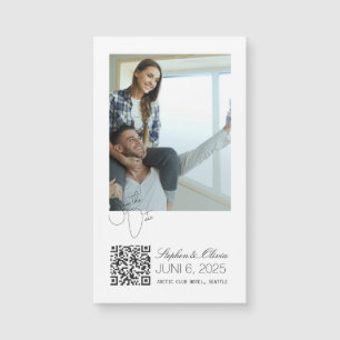 Aimant de sauvegarde de mariage avec photo personn