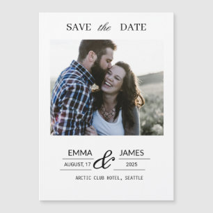 Aimant de sauvegarde de mariage avec photo personn