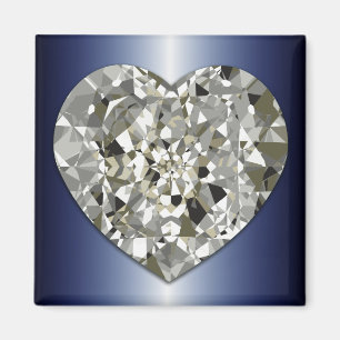 Aimant de scintillement de coeur de diamant