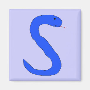 Aimant de serpent bleu