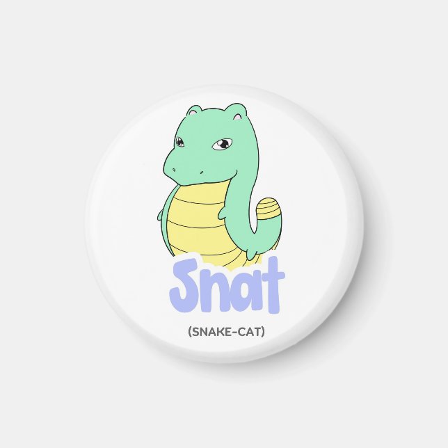 Aimant de serpent (serpent + chat) mignon Cercle e (Devant)