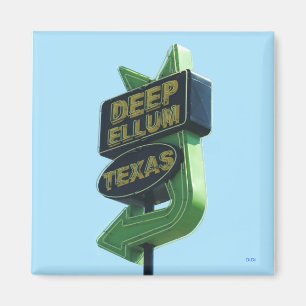 Aimant de signe DEEP ELLUM TEXAS