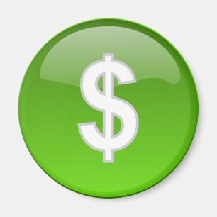 aimant de signe dollar