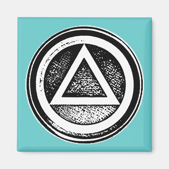 Aimant de sobriété de récupération du cercle et du (Devant)