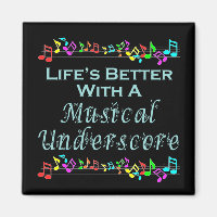 Aimant de soulignement musical