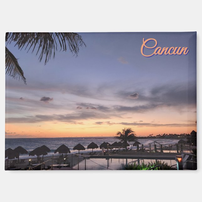 Aimant de souvenir de Cancun Mexique (Recto)