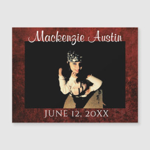 Aimant de souvenir de remise de diplôme avec photo