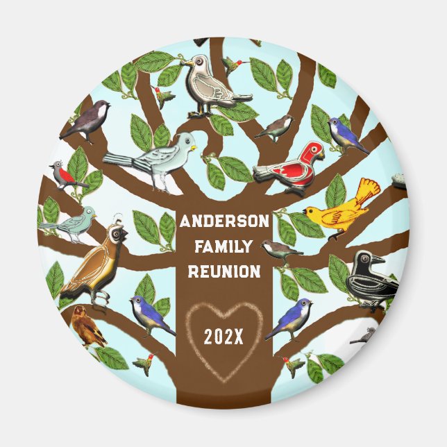 Aimant de souvenir de réunion de famille (Devant)
