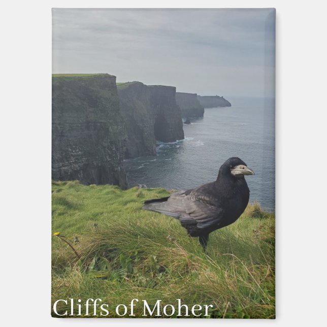 Aimant de souvenir des falaises de Moher, Irlande (Recto)