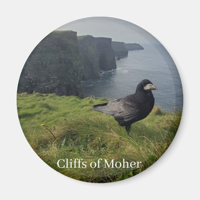Aimant de souvenir des falaises de Moher, Irlande (Devant)