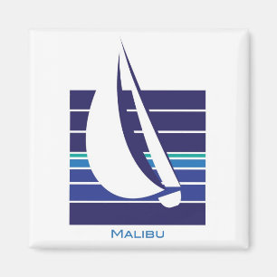 Aimant de Square_Malibu de bleus de bateau