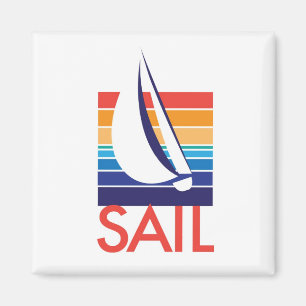 Aimant de Square_Sail de couleur de bateau