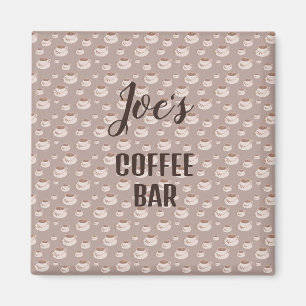 Aimant de station de bar à café personnalisé