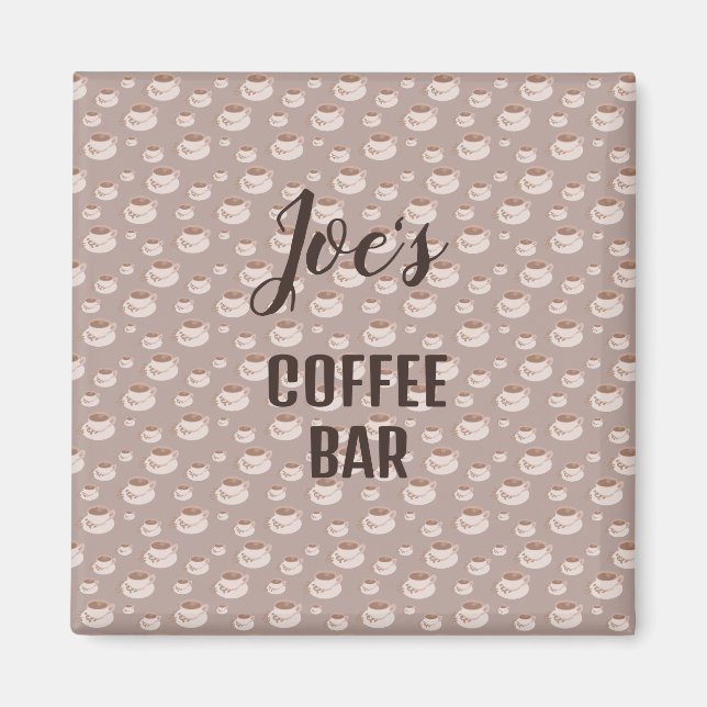 Aimant de station de bar à café personnalisé (Devant)
