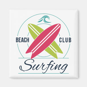 Aimant de surf Beach Club