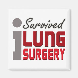 Aimant de survivant de chirurgie de poumon