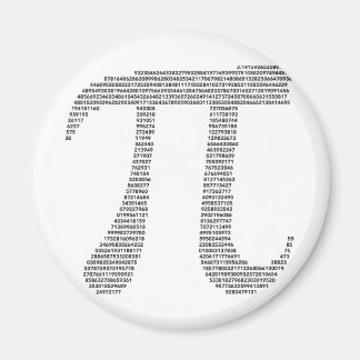 Aimant de symbole Pi
