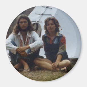 Aimant de Tipi de hippie et de mère
