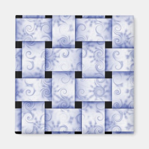 aimant de tissage bleu bébé