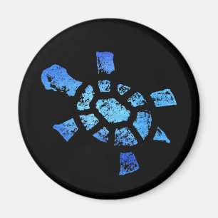 Aimant de tortue de l'eau bleue