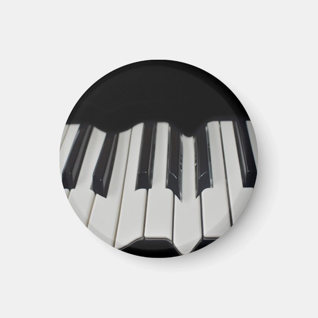 Aimant de touches de piano déformées (Devant)