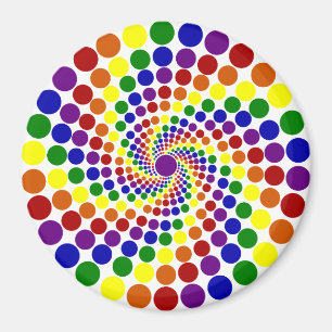 Aimant de tournoiement de roue de couleur