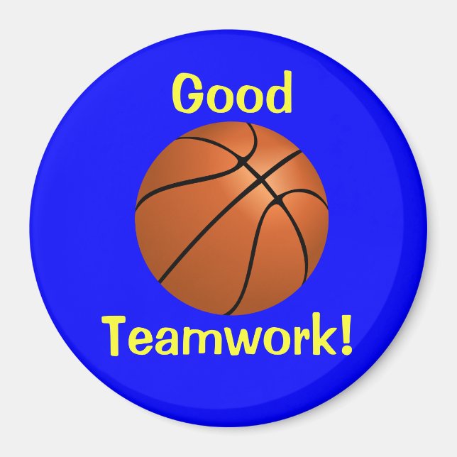 Aimant de travail d'équipe de basketball (Devant)