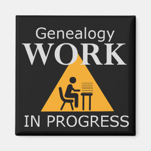 Aimant de travail en cours de généalogie