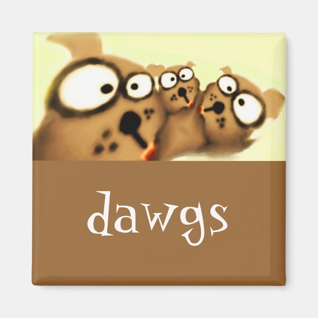 Aimant de trois chiens (Devant)