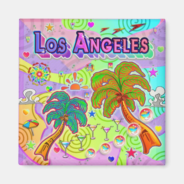 Aimant de vacances à Los Angeles (Devant)