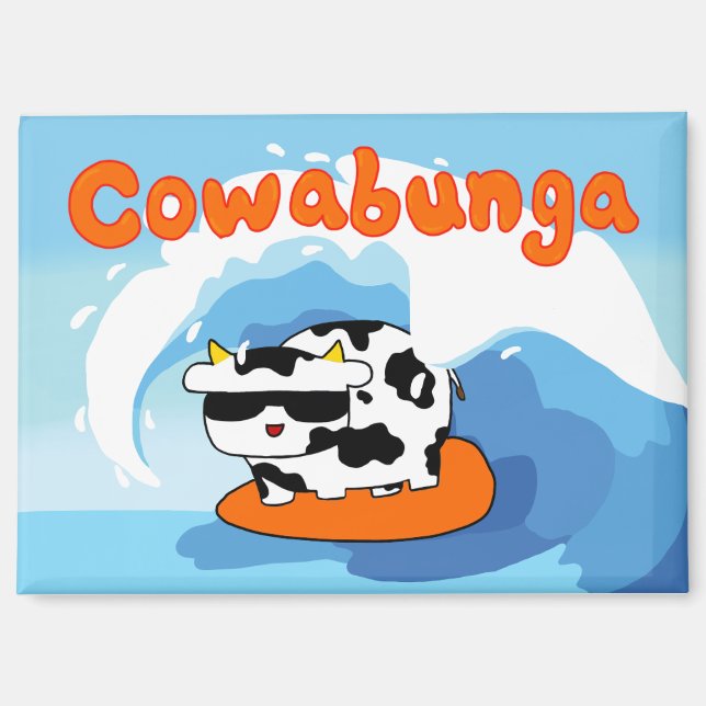 Aimant de vache Cowabunga (Recto)