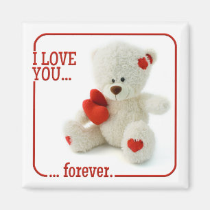 Aimant de Valentine de nounours d'amour